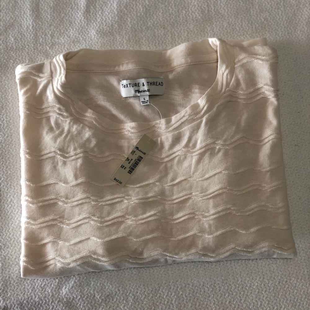 Madewell wave T-shirt (long crop)